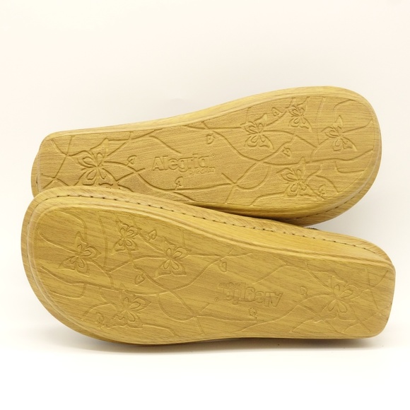 NWT ALEGRIA Verona Birdland Blue Leather Comfort Sandals Women's Sz 38 (8/8.5) - Picture 8 of 8